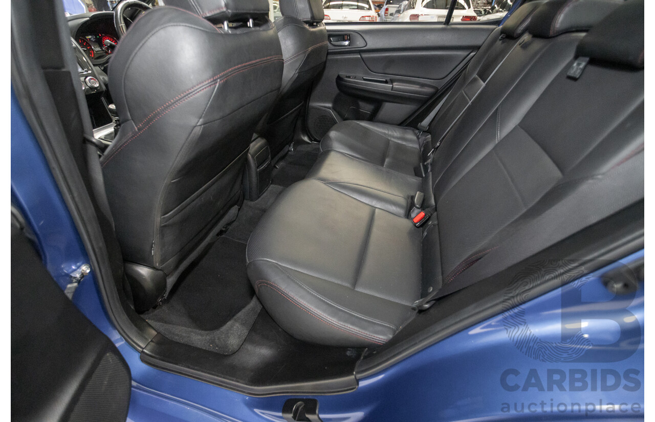 4/2014 Subaru WRX Premium (AWD) MY15 4D Sedan Lapis Blue Turbo 2.0L