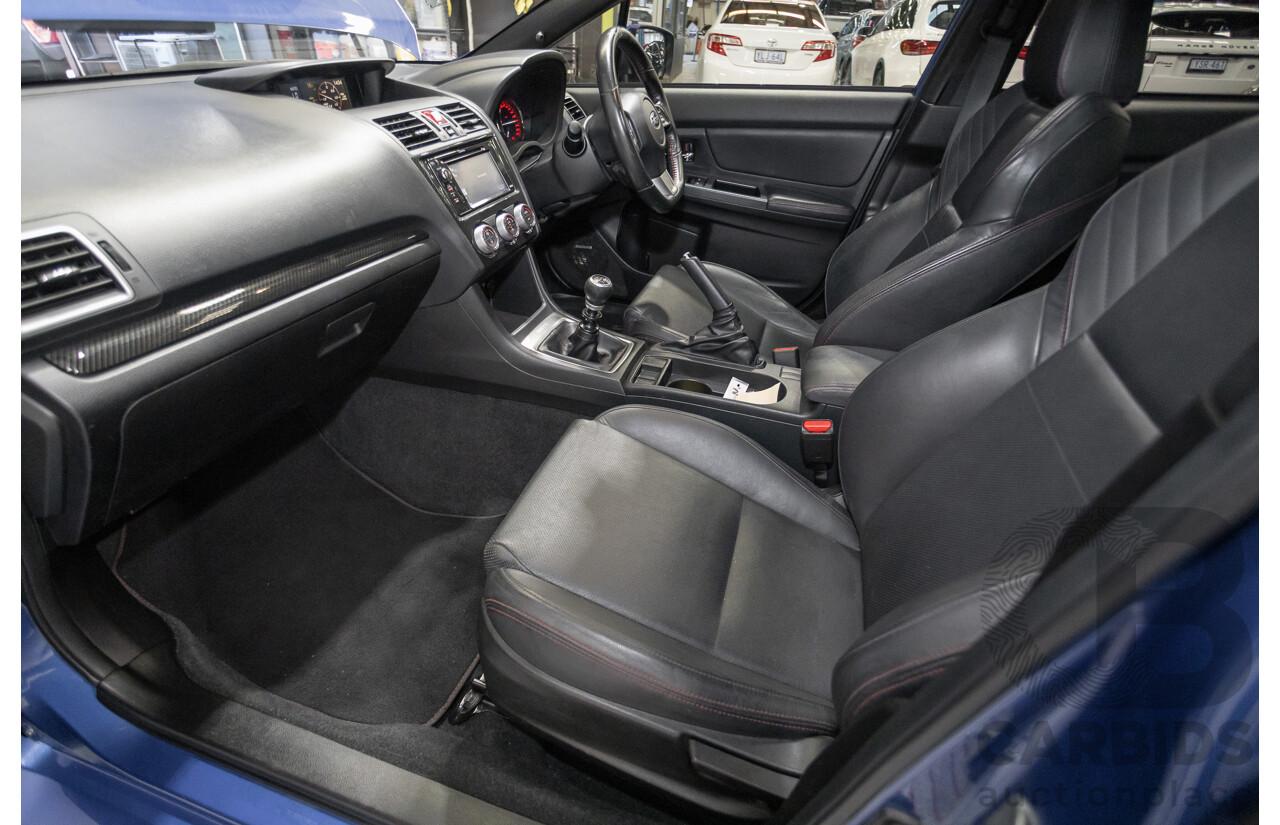 4/2014 Subaru WRX Premium (AWD) MY15 4D Sedan Lapis Blue Turbo 2.0L