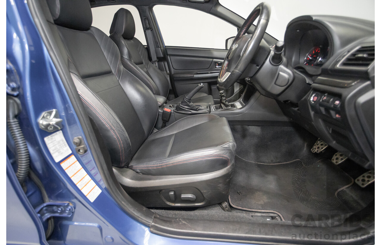 4/2014 Subaru WRX Premium (AWD) MY15 4D Sedan Lapis Blue Turbo 2.0L