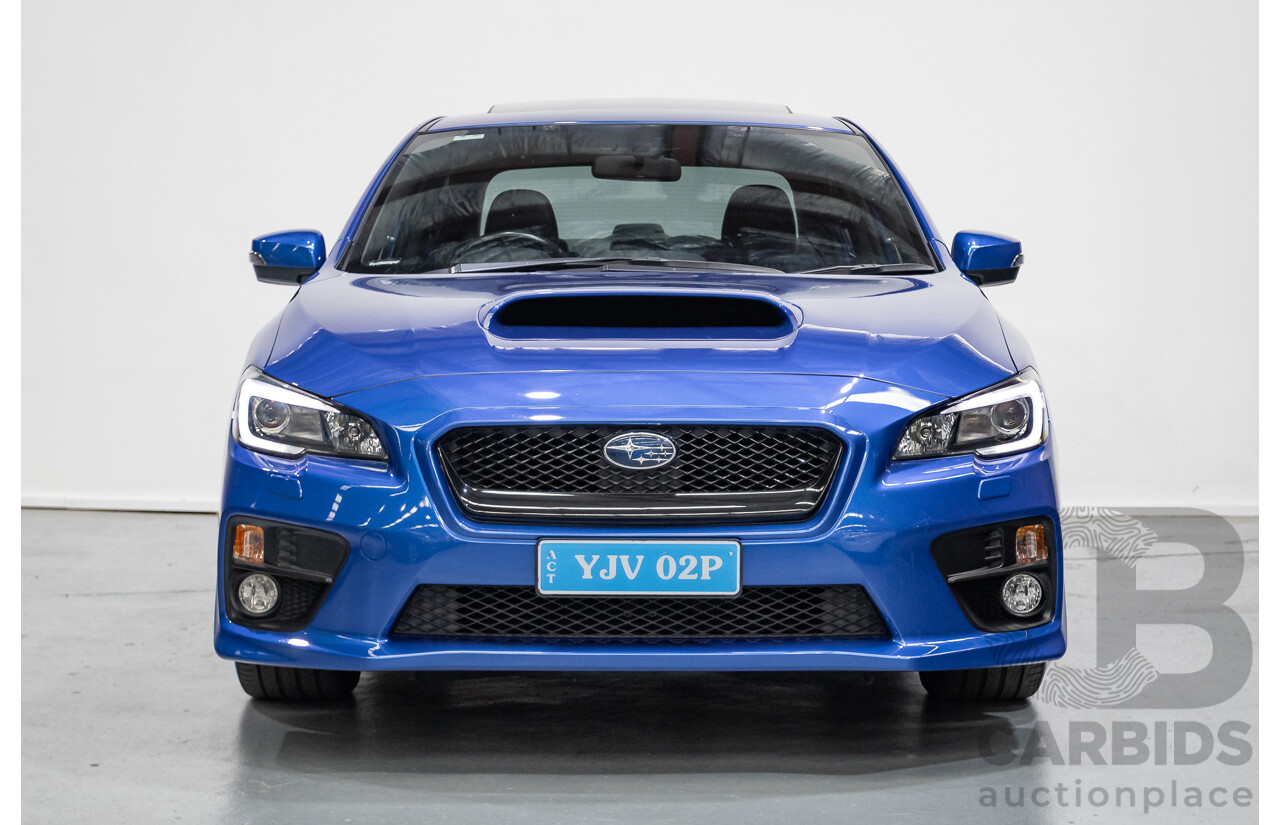 4/2014 Subaru WRX Premium (AWD) MY15 4D Sedan Lapis Blue Turbo 2.0L