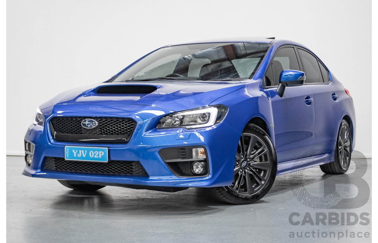 4/2014 Subaru WRX Premium (AWD) MY15 4D Sedan Lapis Blue Turbo 2.0L