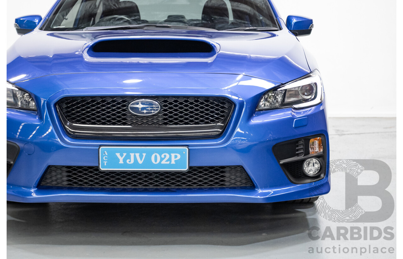 4/2014 Subaru WRX Premium (AWD) MY15 4D Sedan Lapis Blue Turbo 2.0L