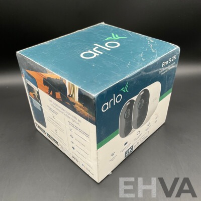 ARLO Pro 5 2K Spotlight Security Camera 2pack - ORP $499