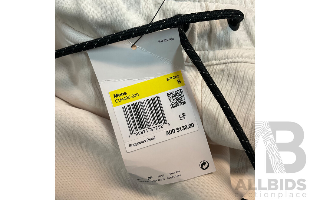 Nike Men's White Pants - Size S