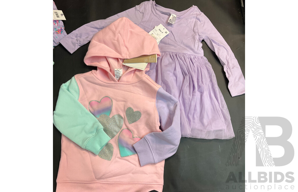 Petite Etoile Size 3 Tutu Dress with Assorted Anko Size 2 Girls Clothes & Suction Plate & Sippy Cup