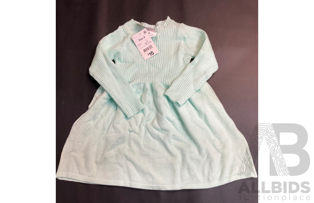 Petite Etoile Size 3 Tutu Dress with Assorted Anko Size 2 Girls Clothes & Suction Plate & Sippy Cup