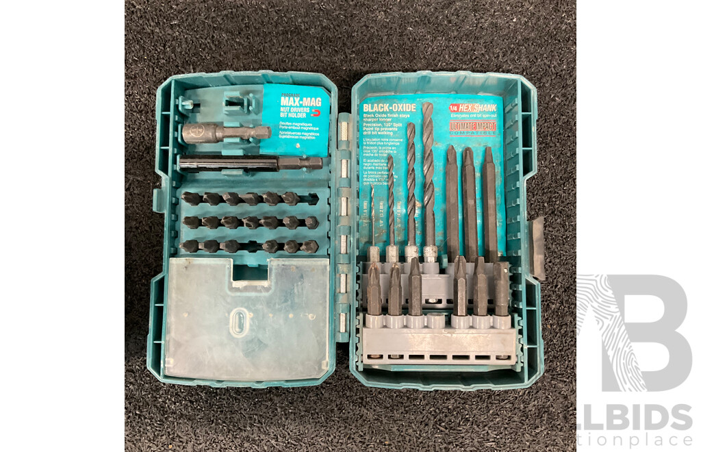 RYOBI ONE+ Battery Charger, MAKITA Screwdriver Bit & Drill Set and Wireless Car Charge Pad  - Lot of 3