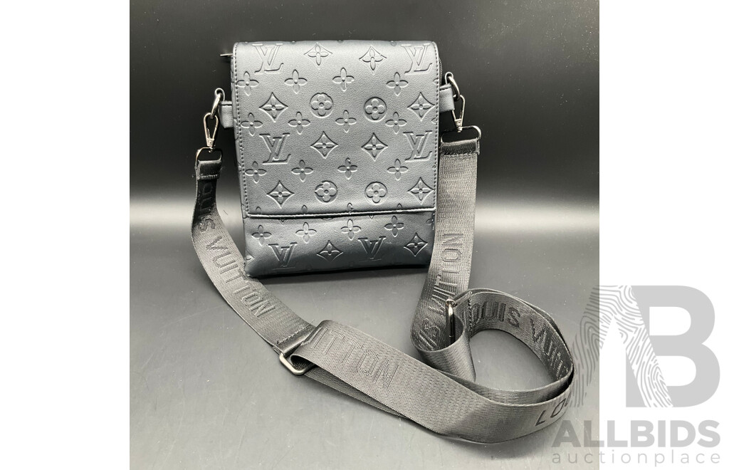 Black Duo Messenger Bag Branded LOUIS VUITTON