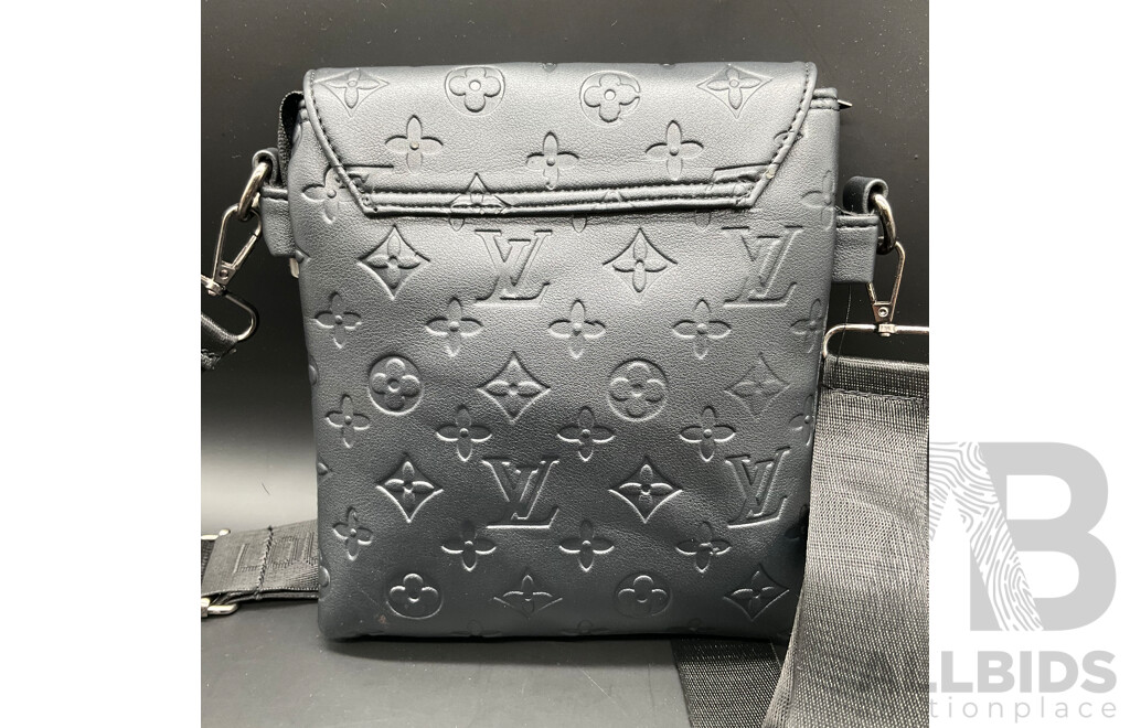 Black Duo Messenger Bag Branded LOUIS VUITTON