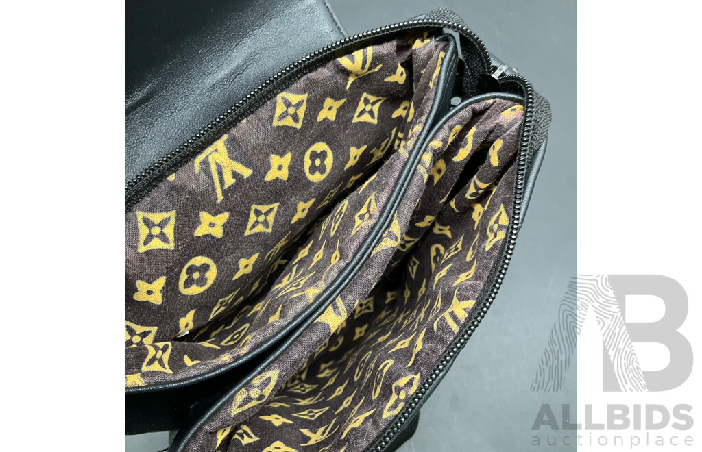 Black Duo Messenger Bag Branded LOUIS VUITTON