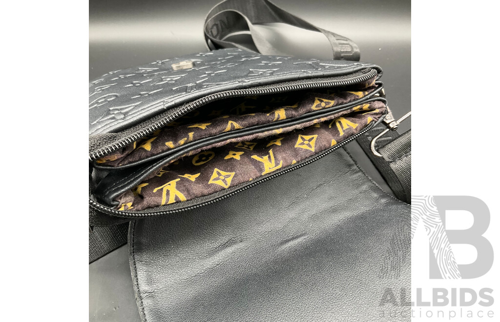 Black Duo Messenger Bag Branded LOUIS VUITTON
