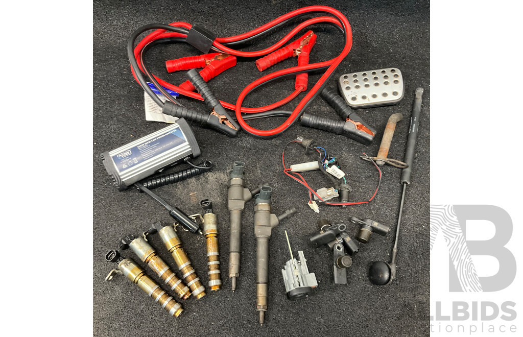 RIDGE RYDER 150W Inverter, Jumper Cables and Assorted Engine and Other Parts