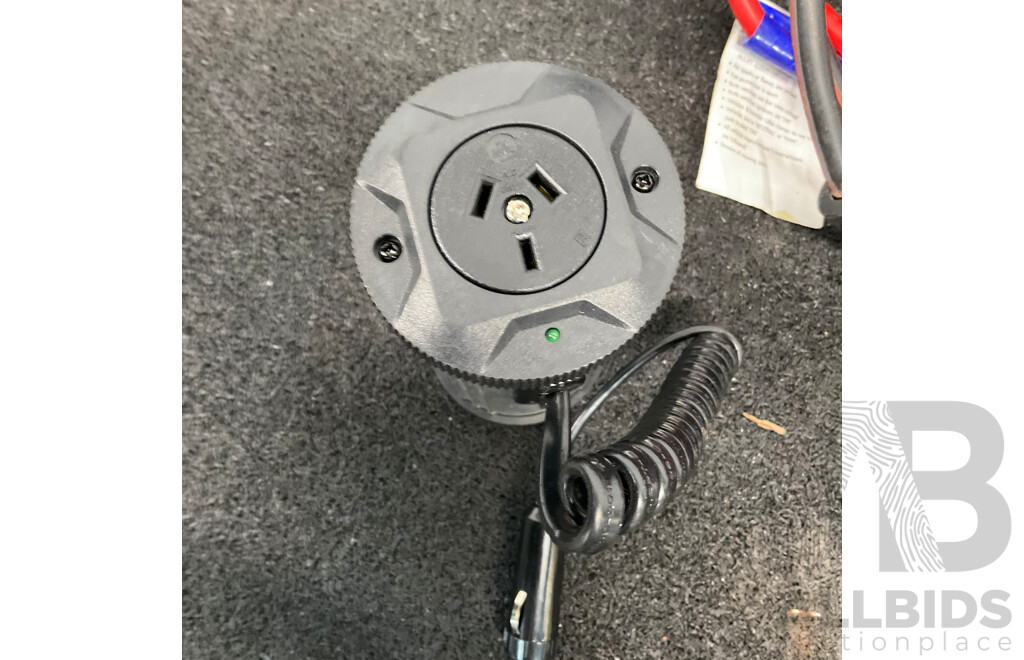 RIDGE RYDER 150W Inverter, Jumper Cables and Assorted Engine and Other Parts