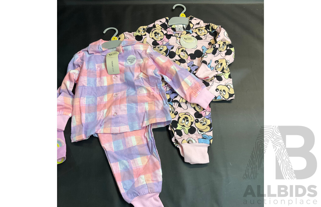 Assorted Girls' Size 2 Pajamas & Swimming Suit