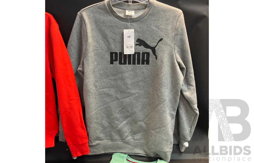 Calvin Klein ,Nike , Tommy Hilfiger, Puma Apparel - Various Sizes