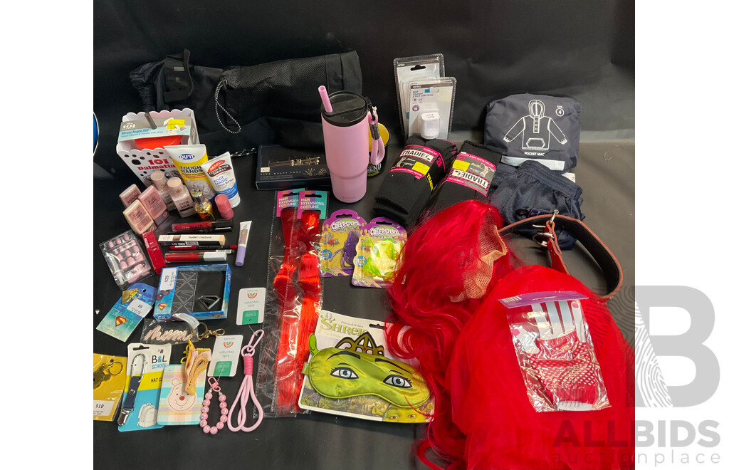 Assorted Cosmetics Items and Household Items