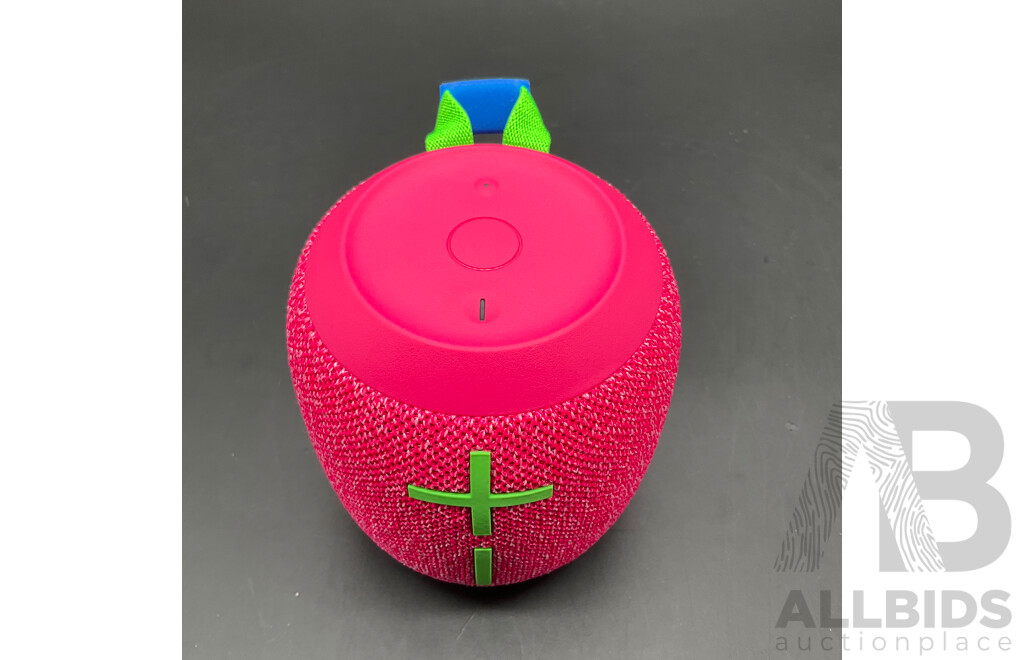 ULTIMATE EARS Wonderboom 3 Portable Bluetooth Speaker (Hyper Pink) - ORP $115