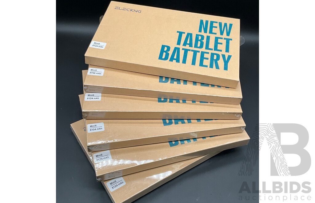 ELECKING Replacement Tablet Battery 1x 5700mAh and 5x5124mAh - Lot of 6