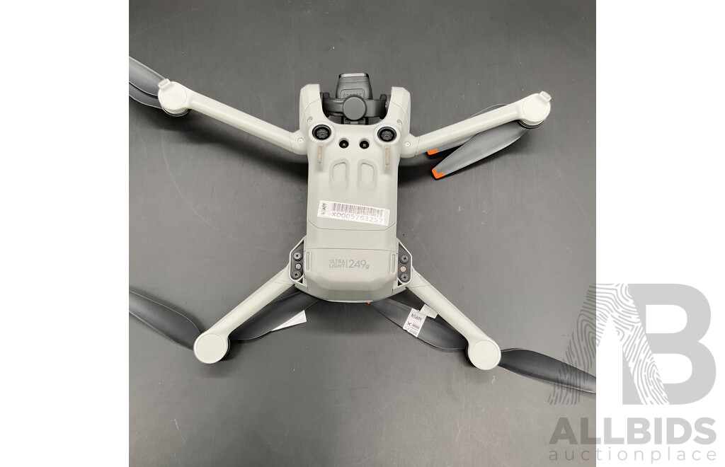 DJI Mini 3 Pro Drone and Two EMTEC Gold+ 32GB Memory Cards - Lot of 3