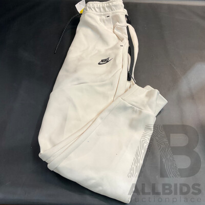 Nike Men's White Pants - Size S