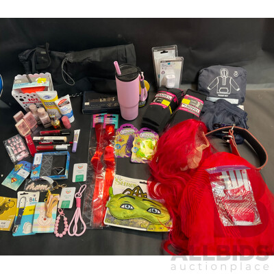 Assorted Cosmetics Items and Household Items