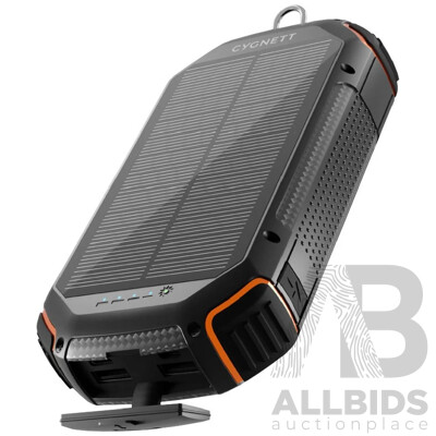 CYGNETT ChargeUp Outback 20,000mAh Outdoor Solar Power Bank