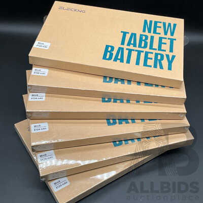 ELECKING Replacement Tablet Battery 1x 5700mAh and 5x5124mAh - Lot of 6
