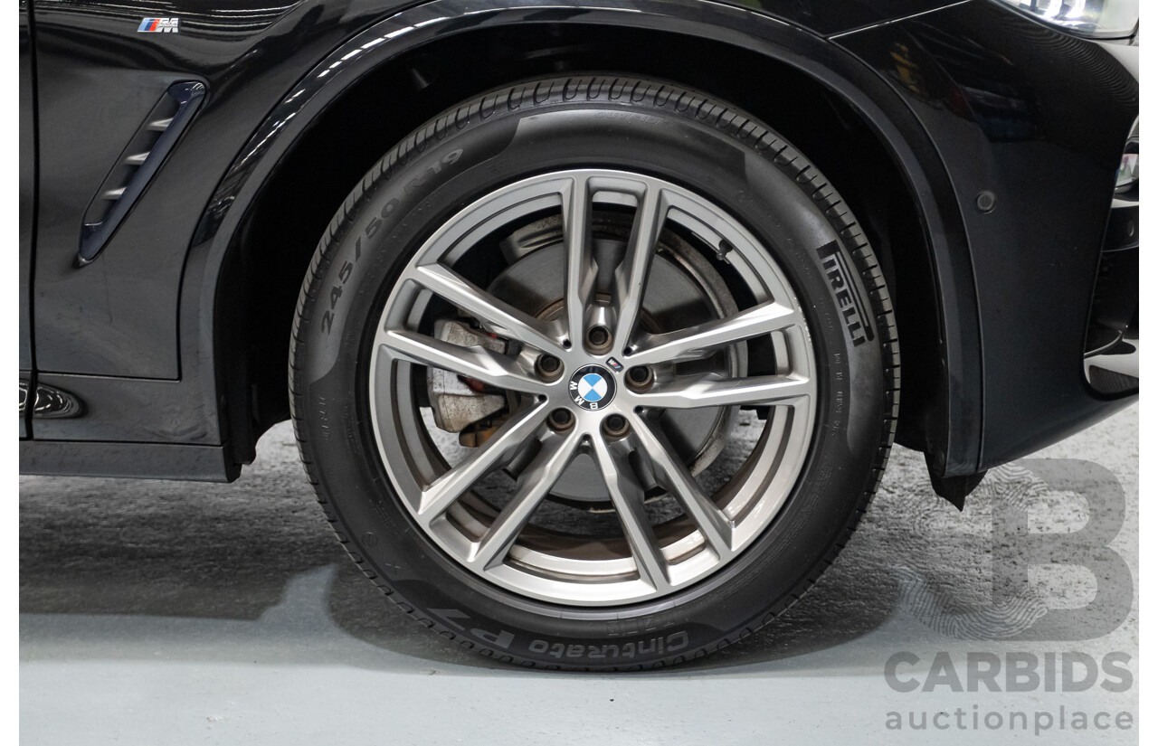11/2018 BMW X3 xDrive20d M-Sport (4x4) G01 4d Wagon Black Sapphire Metallic Turbo Diesel 2.0L
