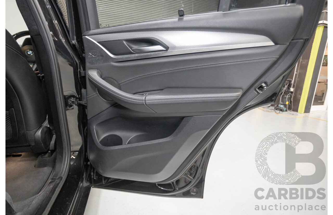 11/2018 BMW X3 xDrive20d M-Sport (4x4) G01 4d Wagon Black Sapphire Metallic Turbo Diesel 2.0L