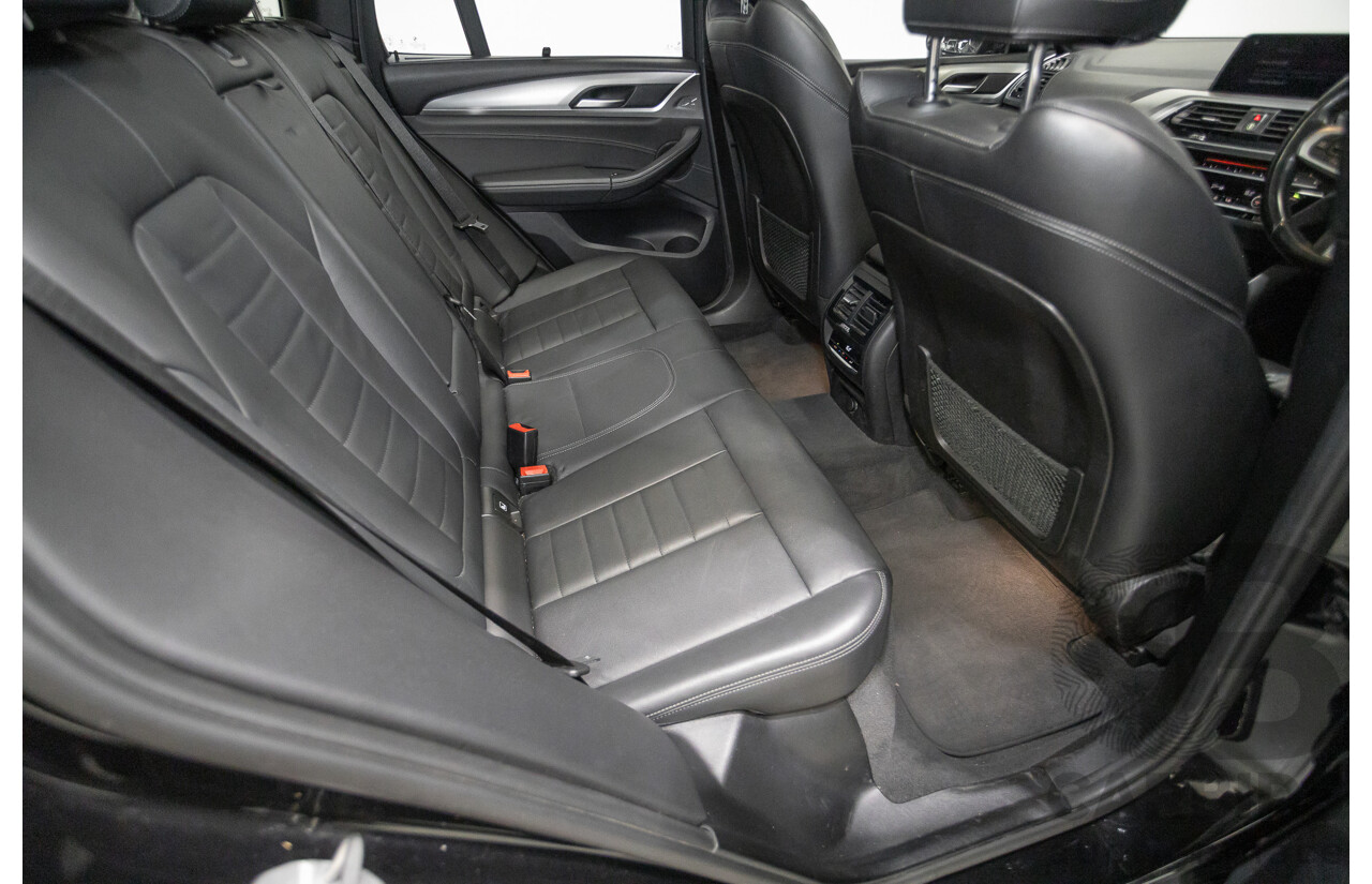 11/2018 BMW X3 xDrive20d M-Sport (4x4) G01 4d Wagon Black Sapphire Metallic Turbo Diesel 2.0L