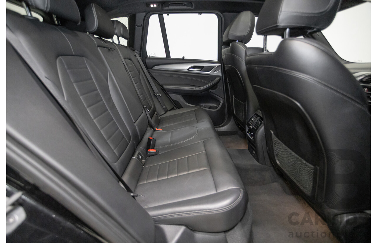 11/2018 BMW X3 xDrive20d M-Sport (4x4) G01 4d Wagon Black Sapphire Metallic Turbo Diesel 2.0L