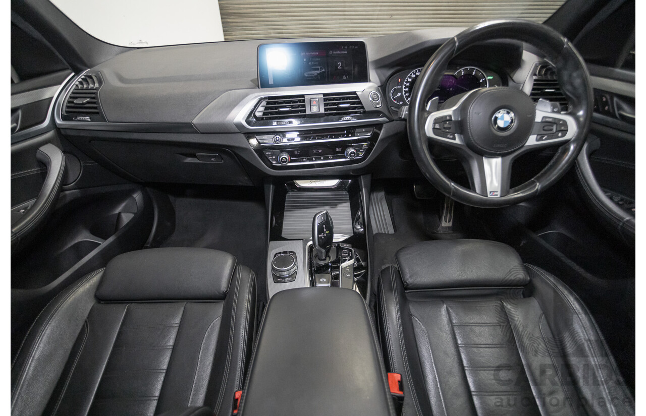 11/2018 BMW X3 xDrive20d M-Sport (4x4) G01 4d Wagon Black Sapphire Metallic Turbo Diesel 2.0L