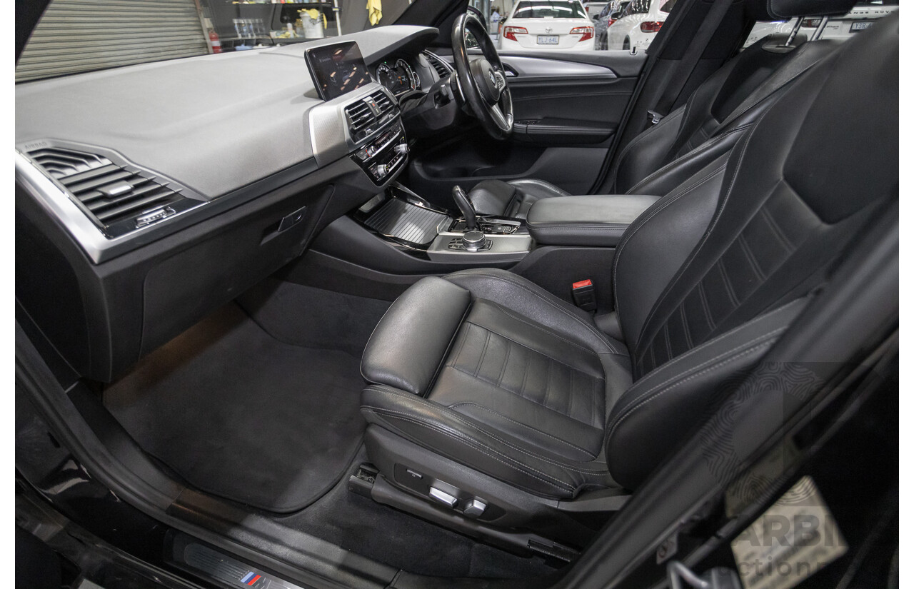 11/2018 BMW X3 xDrive20d M-Sport (4x4) G01 4d Wagon Black Sapphire Metallic Turbo Diesel 2.0L