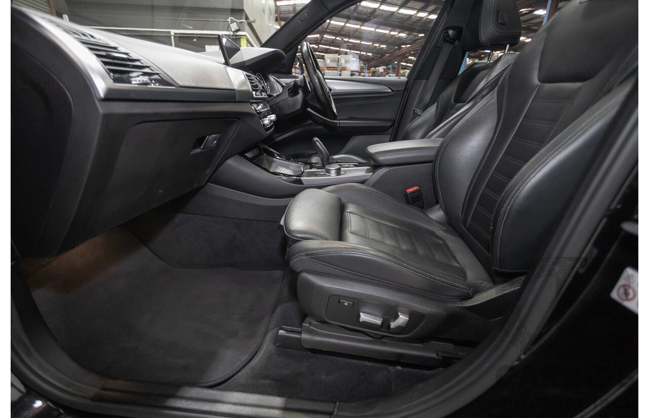 11/2018 BMW X3 xDrive20d M-Sport (4x4) G01 4d Wagon Black Sapphire Metallic Turbo Diesel 2.0L