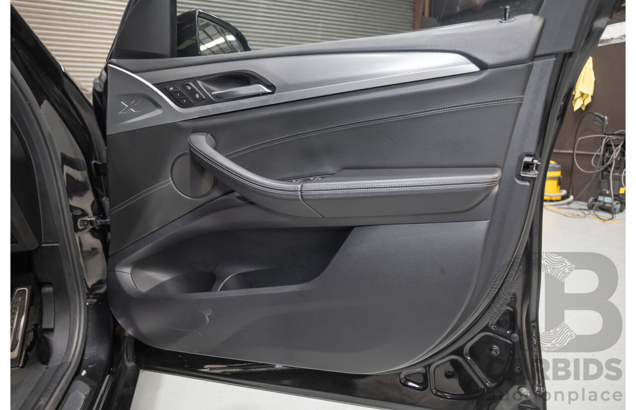 11/2018 BMW X3 xDrive20d M-Sport (4x4) G01 4d Wagon Black Sapphire Metallic Turbo Diesel 2.0L