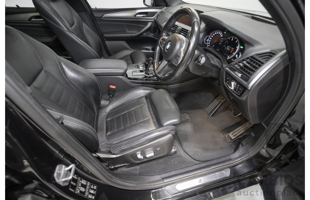 11/2018 BMW X3 xDrive20d M-Sport (4x4) G01 4d Wagon Black Sapphire Metallic Turbo Diesel 2.0L