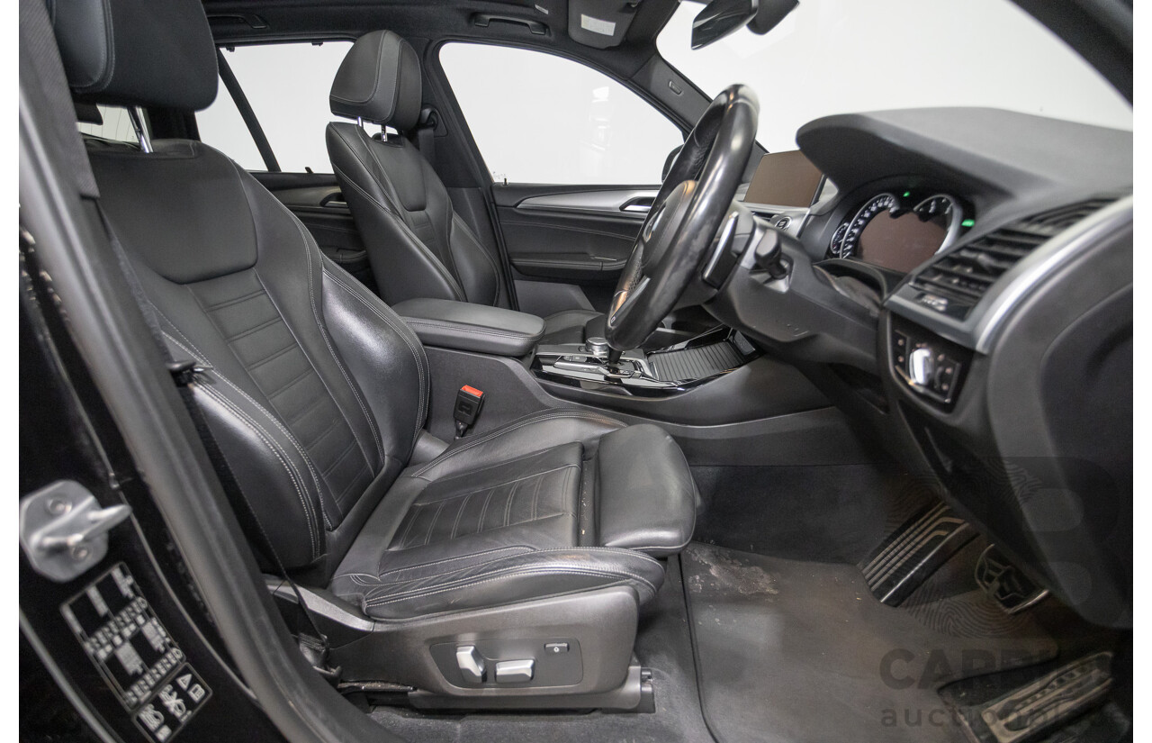 11/2018 BMW X3 xDrive20d M-Sport (4x4) G01 4d Wagon Black Sapphire Metallic Turbo Diesel 2.0L