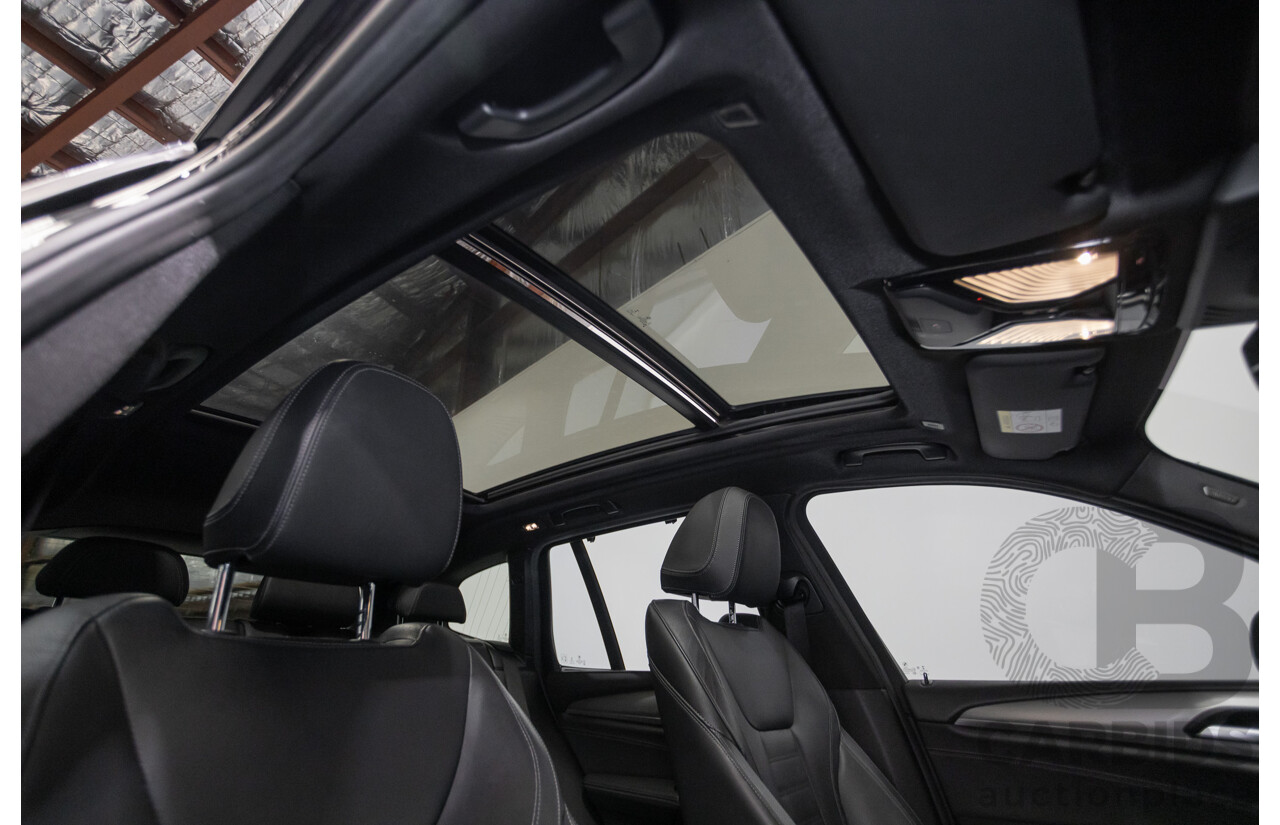 11/2018 BMW X3 xDrive20d M-Sport (4x4) G01 4d Wagon Black Sapphire Metallic Turbo Diesel 2.0L