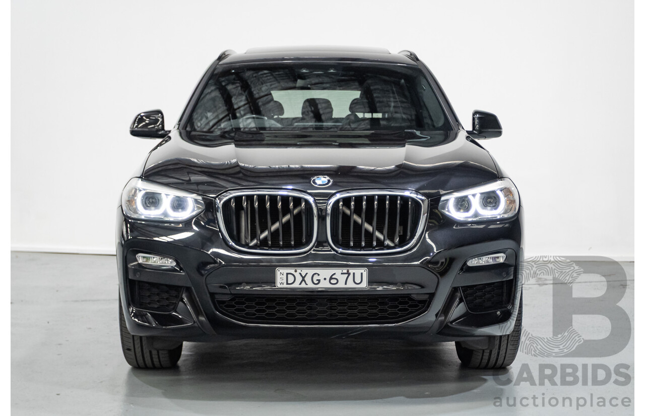 11/2018 BMW X3 xDrive20d M-Sport (4x4) G01 4d Wagon Black Sapphire Metallic Turbo Diesel 2.0L