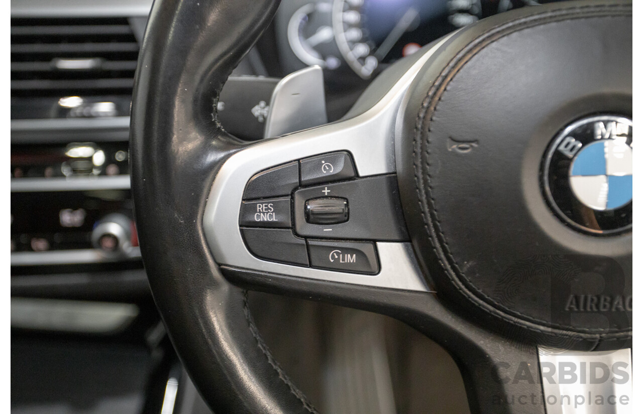 11/2018 BMW X3 xDrive20d M-Sport (4x4) G01 4d Wagon Black Sapphire Metallic Turbo Diesel 2.0L