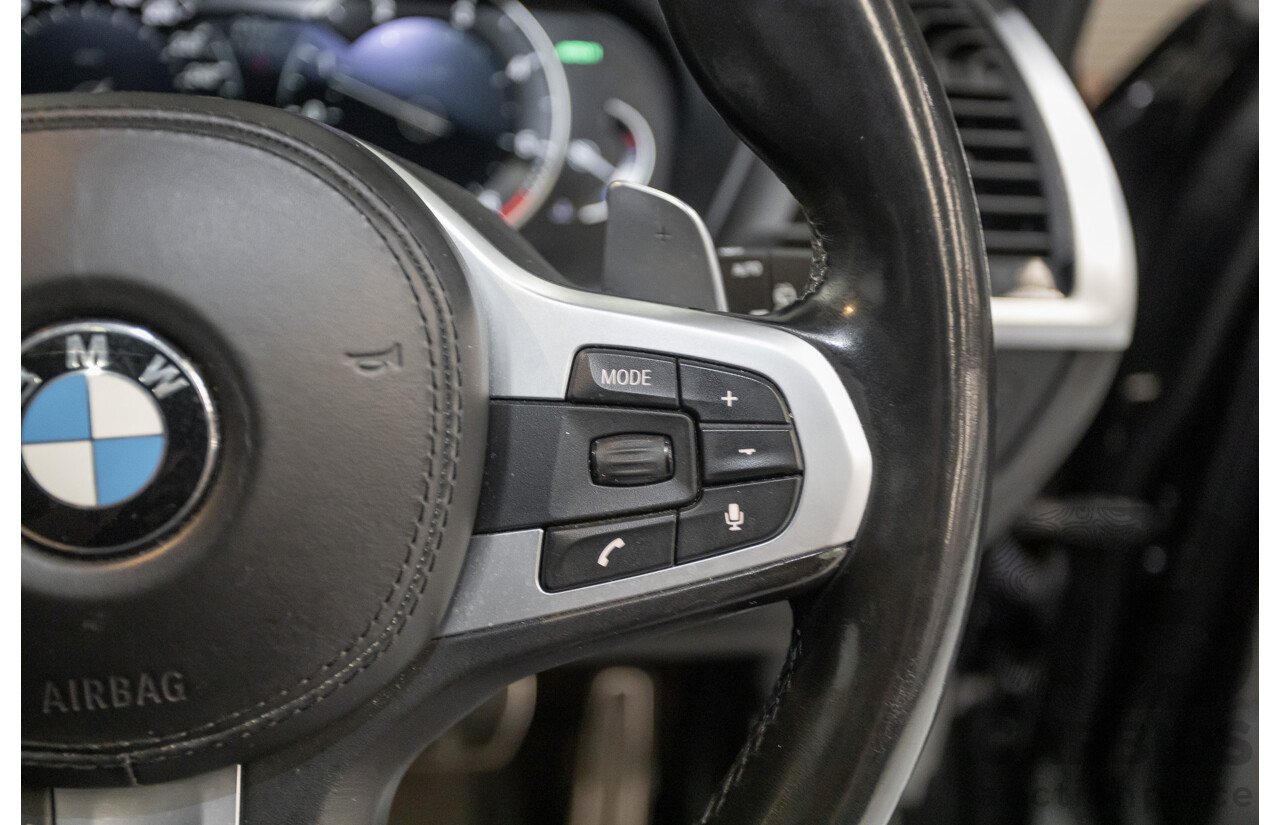 11/2018 BMW X3 xDrive20d M-Sport (4x4) G01 4d Wagon Black Sapphire Metallic Turbo Diesel 2.0L