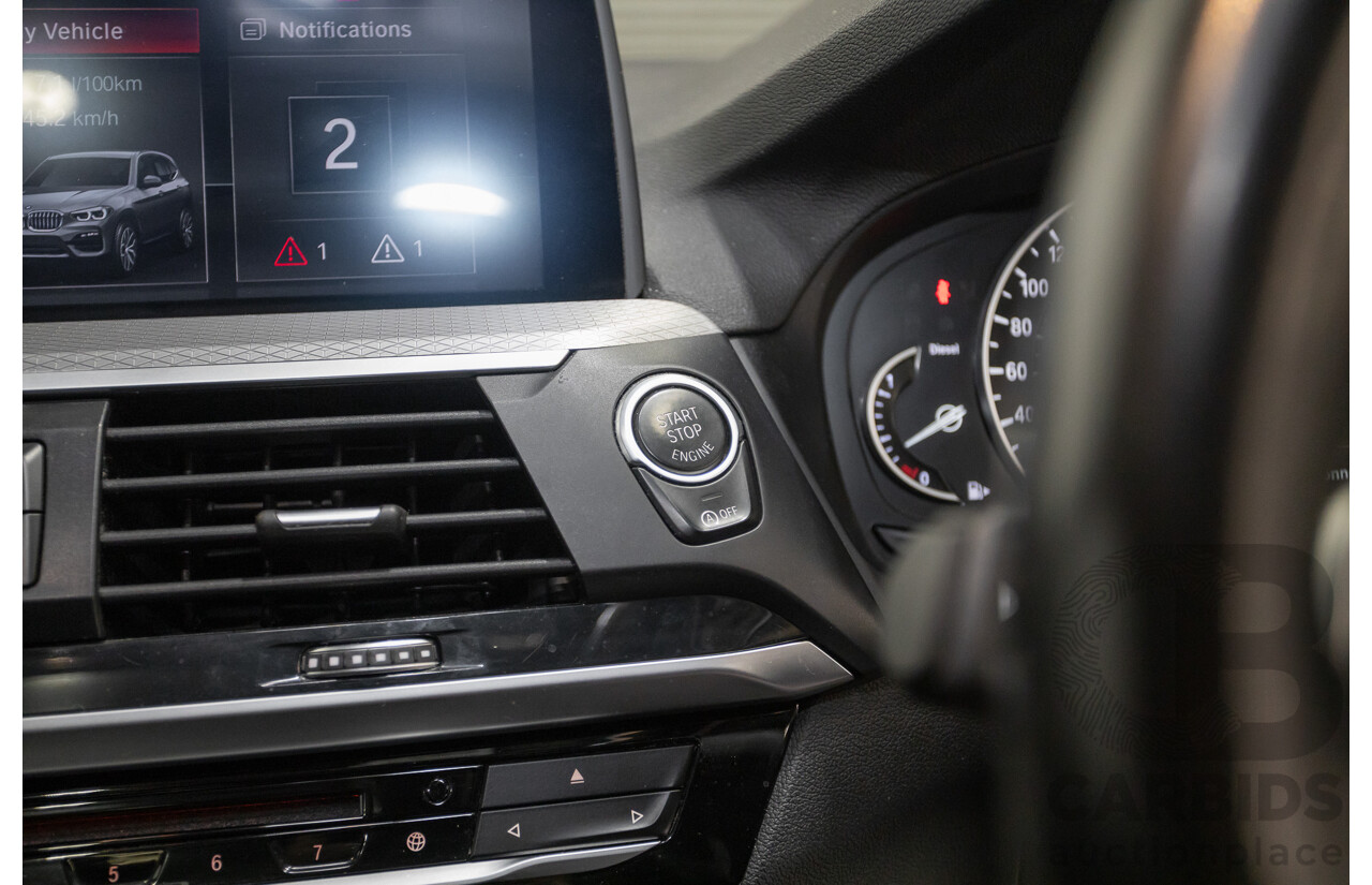 11/2018 BMW X3 xDrive20d M-Sport (4x4) G01 4d Wagon Black Sapphire Metallic Turbo Diesel 2.0L