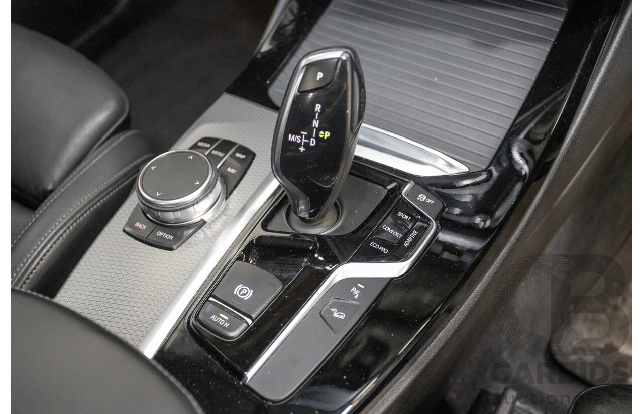 11/2018 BMW X3 xDrive20d M-Sport (4x4) G01 4d Wagon Black Sapphire Metallic Turbo Diesel 2.0L