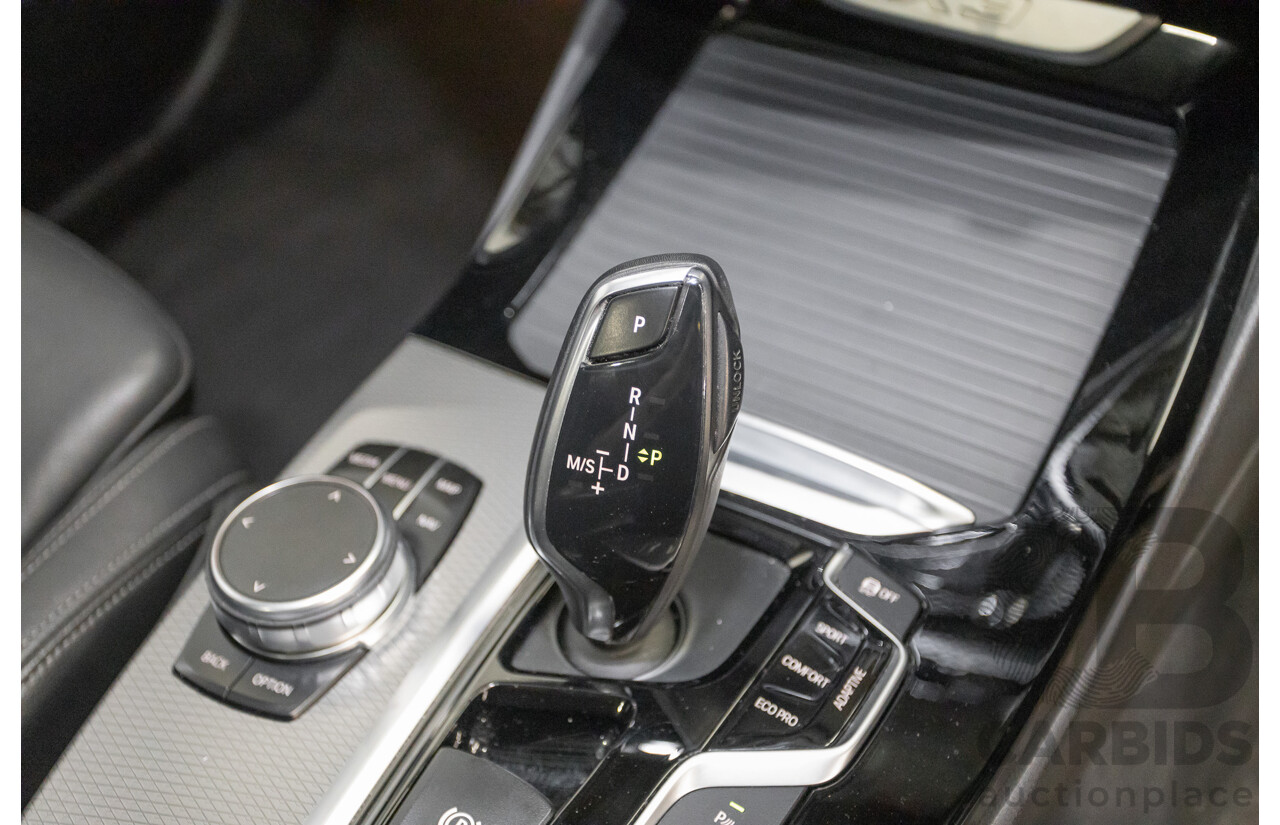 11/2018 BMW X3 xDrive20d M-Sport (4x4) G01 4d Wagon Black Sapphire Metallic Turbo Diesel 2.0L