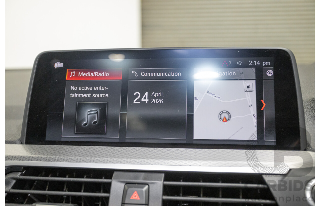 11/2018 BMW X3 xDrive20d M-Sport (4x4) G01 4d Wagon Black Sapphire Metallic Turbo Diesel 2.0L