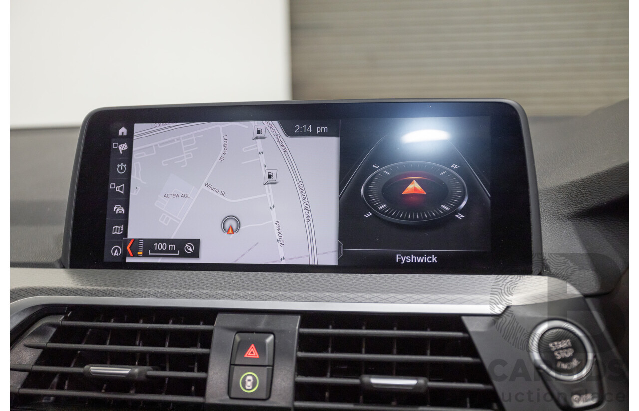 11/2018 BMW X3 xDrive20d M-Sport (4x4) G01 4d Wagon Black Sapphire Metallic Turbo Diesel 2.0L