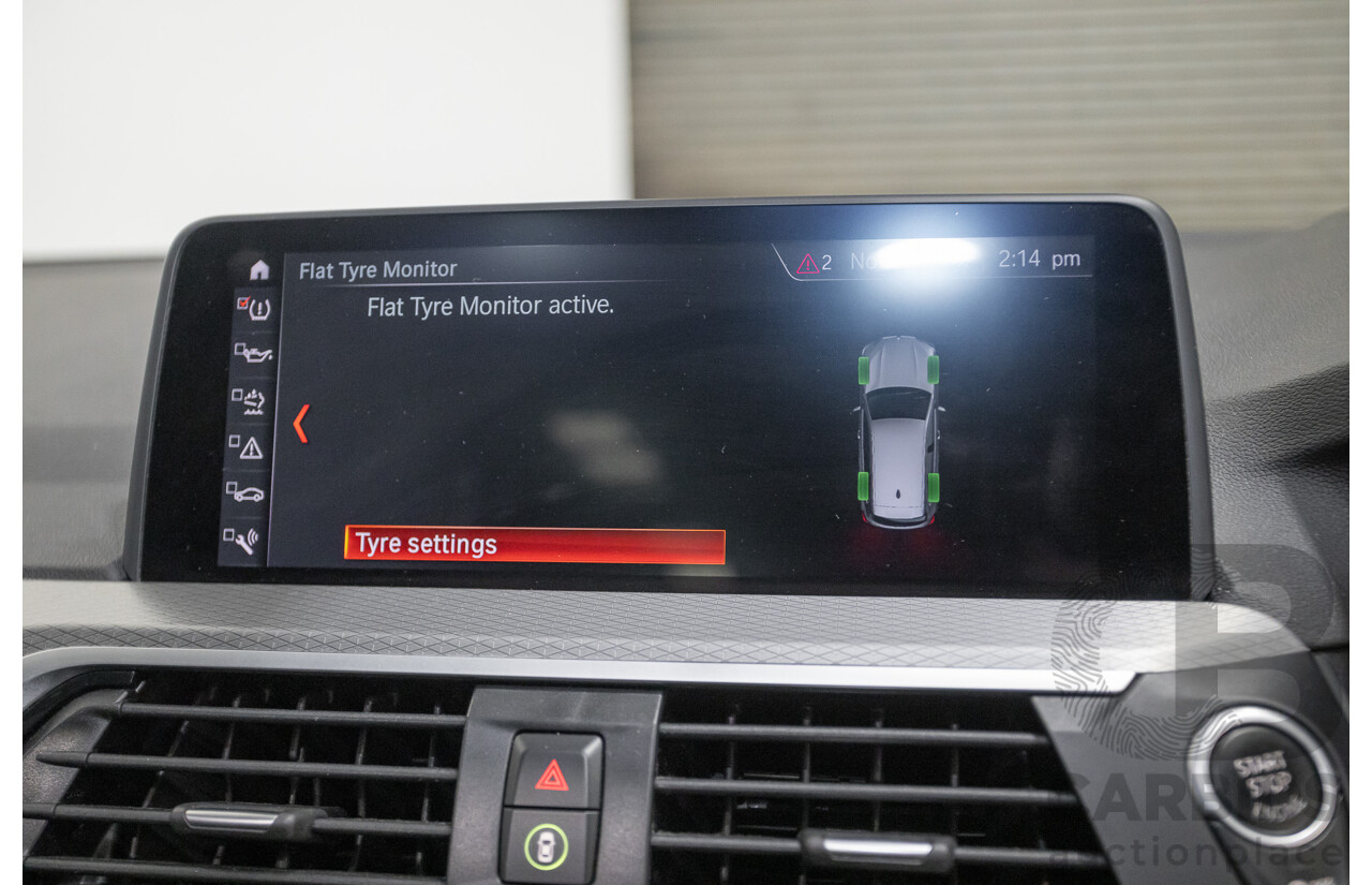 11/2018 BMW X3 xDrive20d M-Sport (4x4) G01 4d Wagon Black Sapphire Metallic Turbo Diesel 2.0L