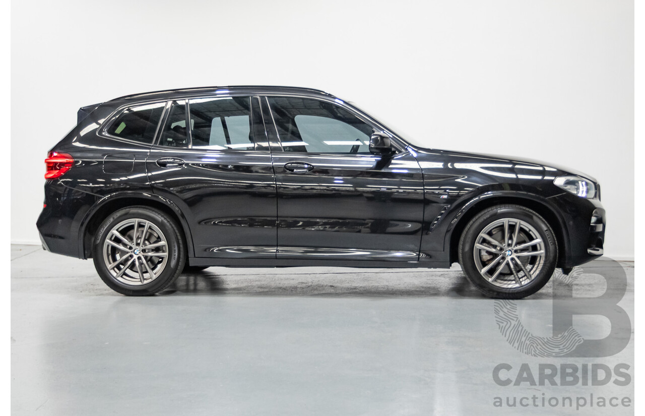 11/2018 BMW X3 xDrive20d M-Sport (4x4) G01 4d Wagon Black Sapphire Metallic Turbo Diesel 2.0L