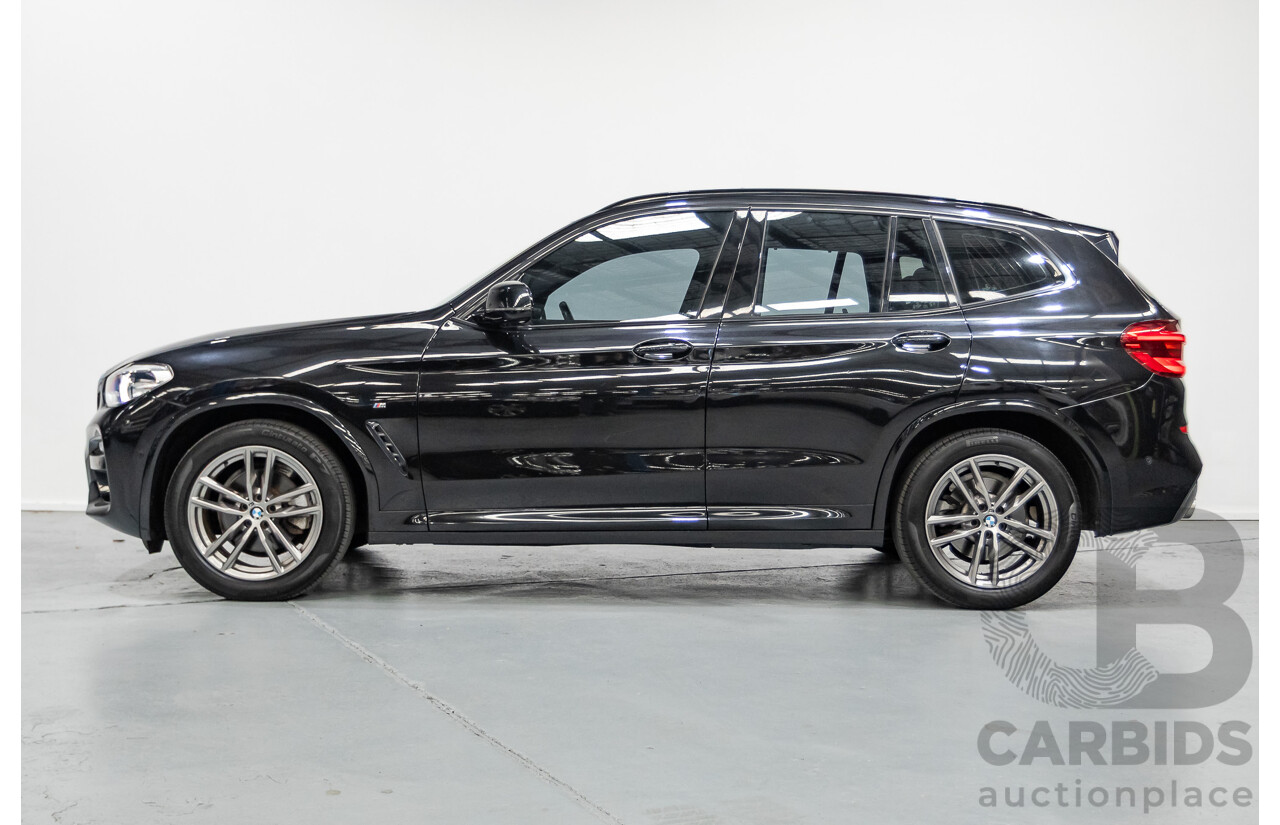 11/2018 BMW X3 xDrive20d M-Sport (4x4) G01 4d Wagon Black Sapphire Metallic Turbo Diesel 2.0L