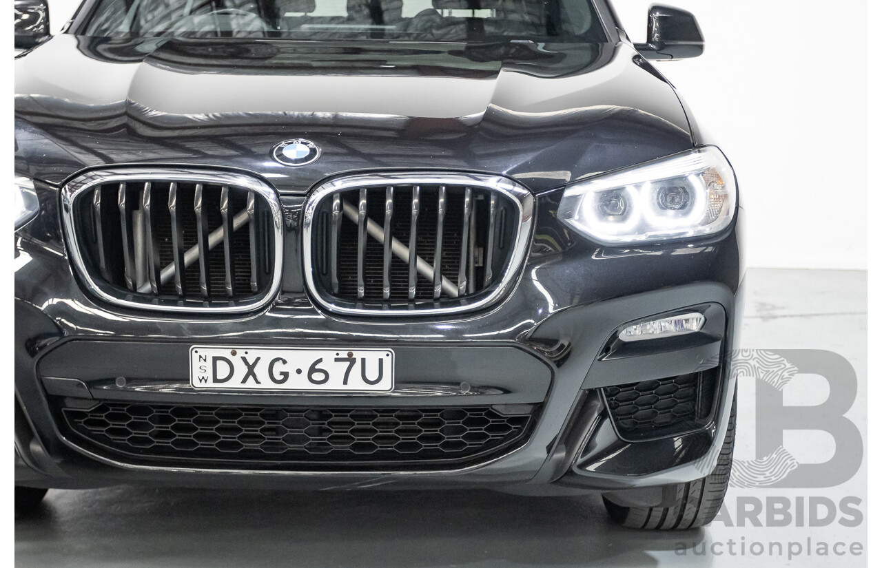 11/2018 BMW X3 xDrive20d M-Sport (4x4) G01 4d Wagon Black Sapphire Metallic Turbo Diesel 2.0L